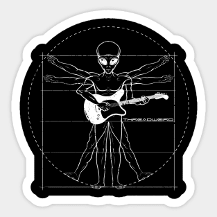 Davinci Alien Electric Guitar Sticker